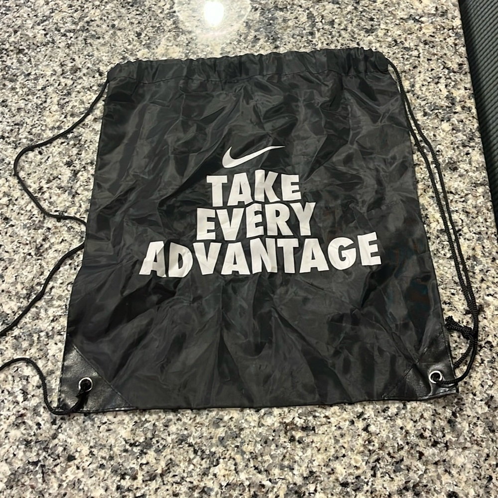 Nike Take Every Advantage Sack Bag Open Top Drawstring nylon new black
